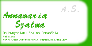 annamaria szalma business card